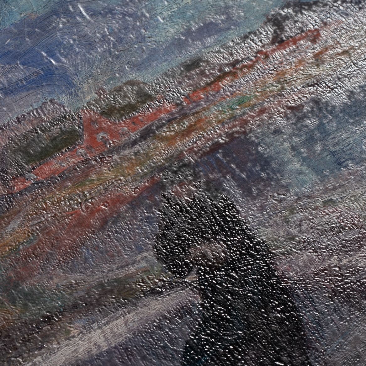 Hans Peter Feddersen - Winterabend bei Deezbüll