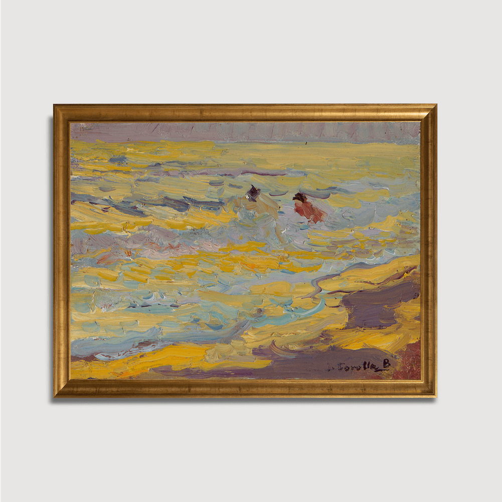 Joaquín Sorolla y Bastida – Der Strand, Valencia (Zwei Badegäste)