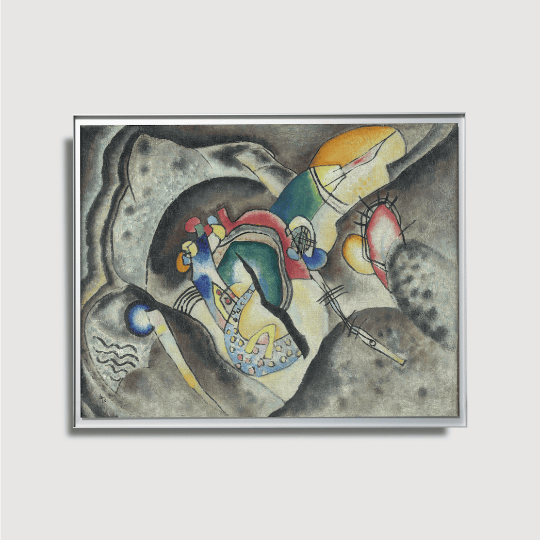 Wassily Kandinsky - Trait noir, 1920 - Sur papier