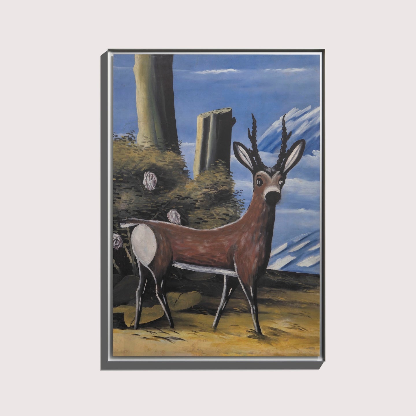 Niko Pirosmani - Rehe in einer Landschaft