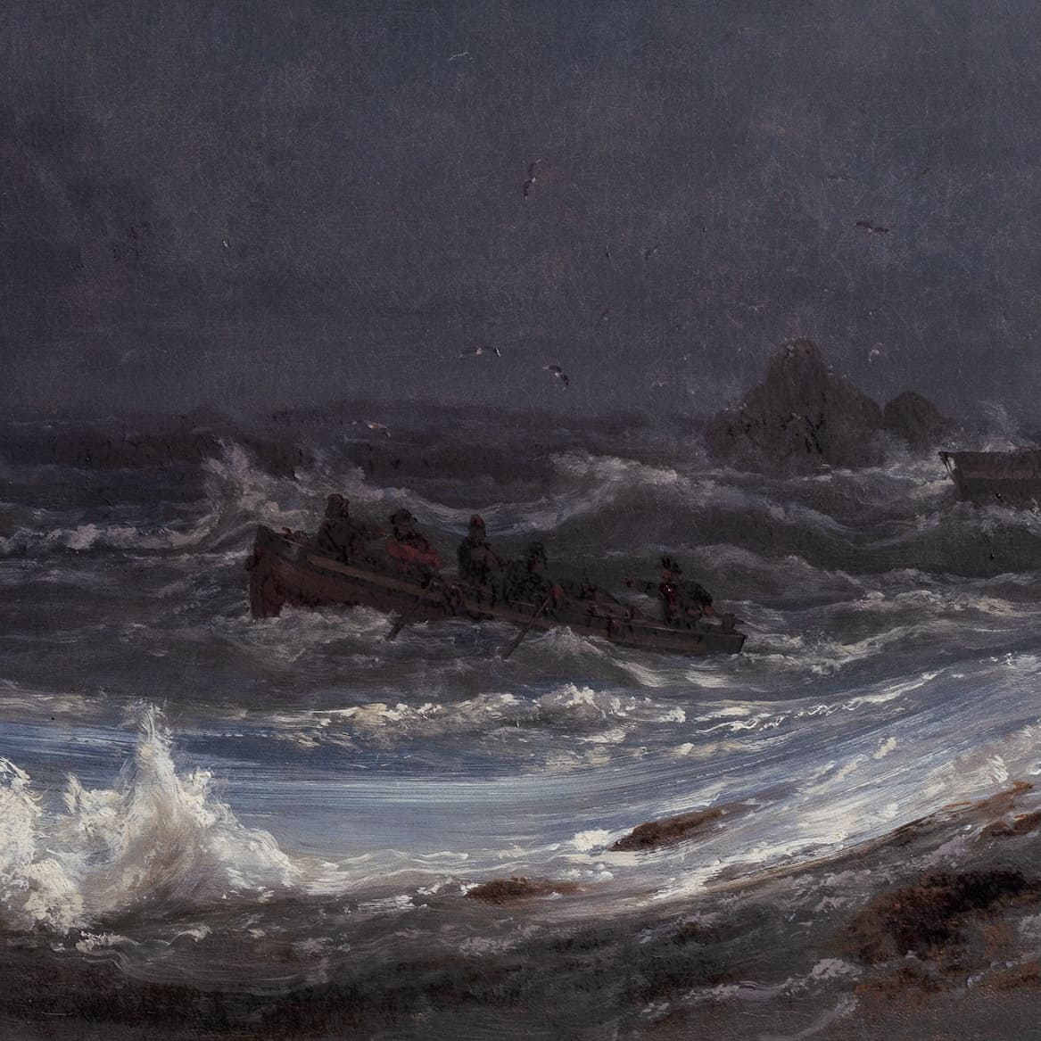 Johan Christian Clausen Dahl - Schiffbruch an der Küste von Finnmark