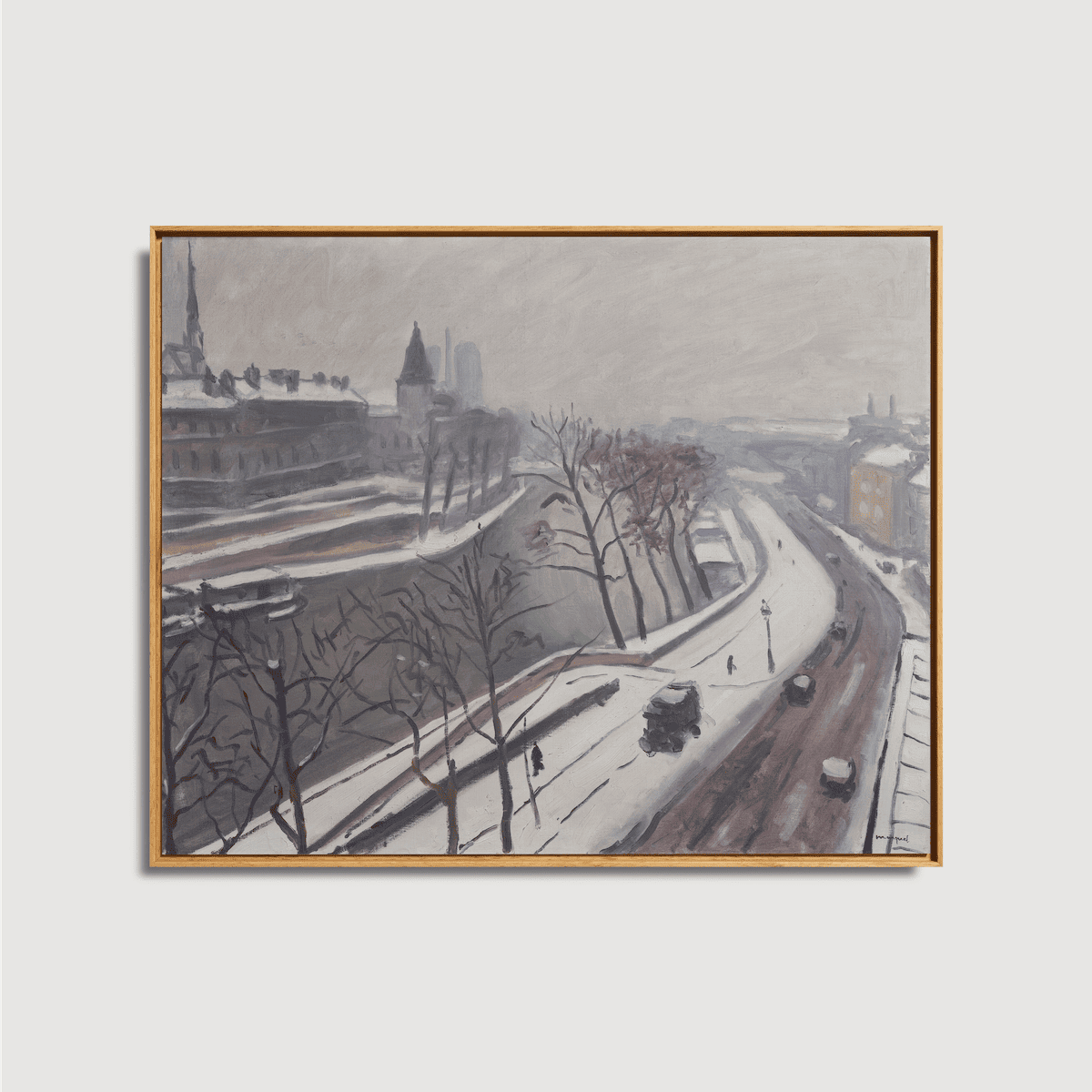 Albert Marquet - Quai des Grands Augustins, sous la neige