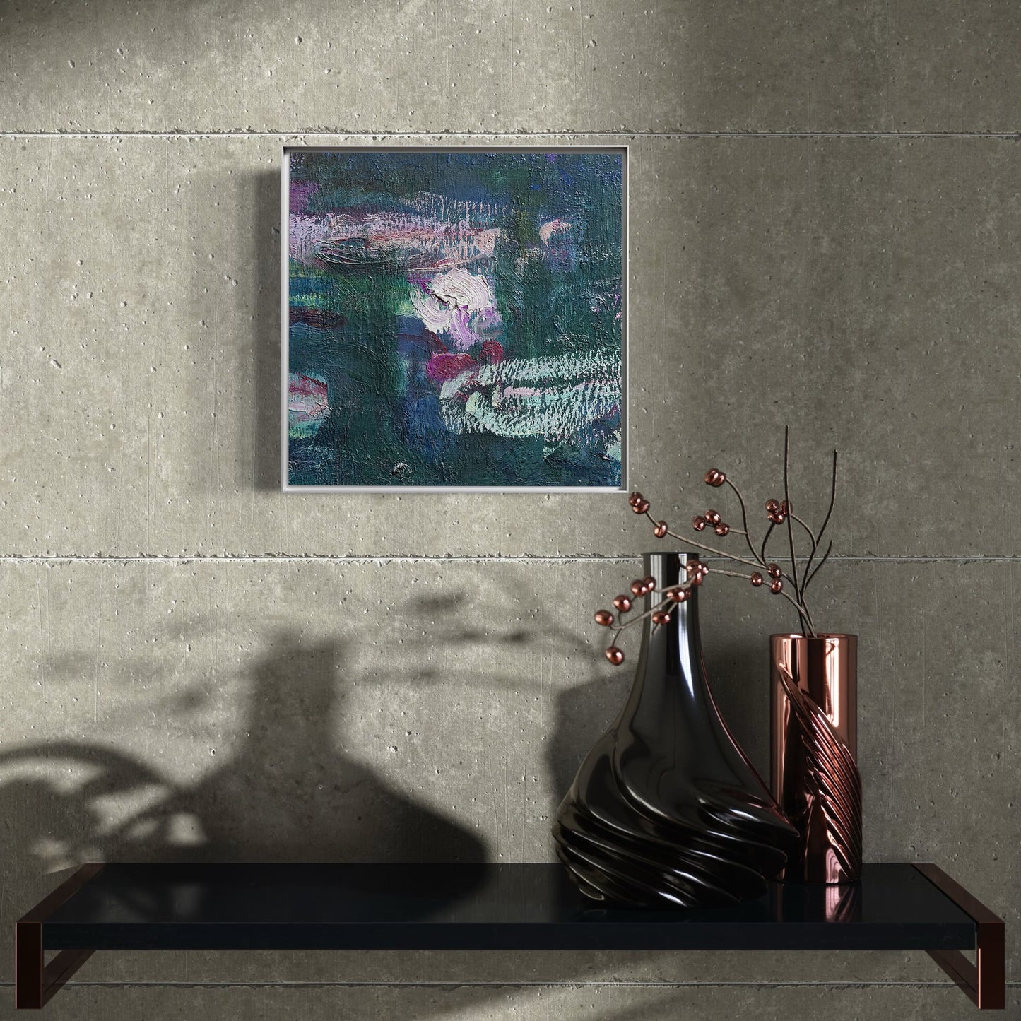 Claude Monet - Reflets Verts I, 2023-2024 - Sur Papier