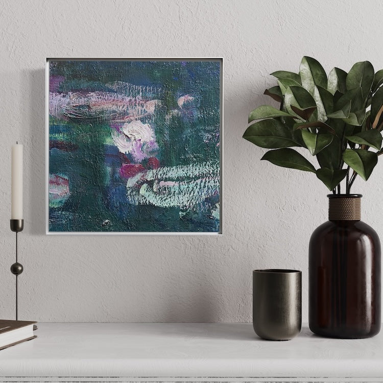 Claude Monet - Reflets Verts I, 2023-2024 - Sur Papier