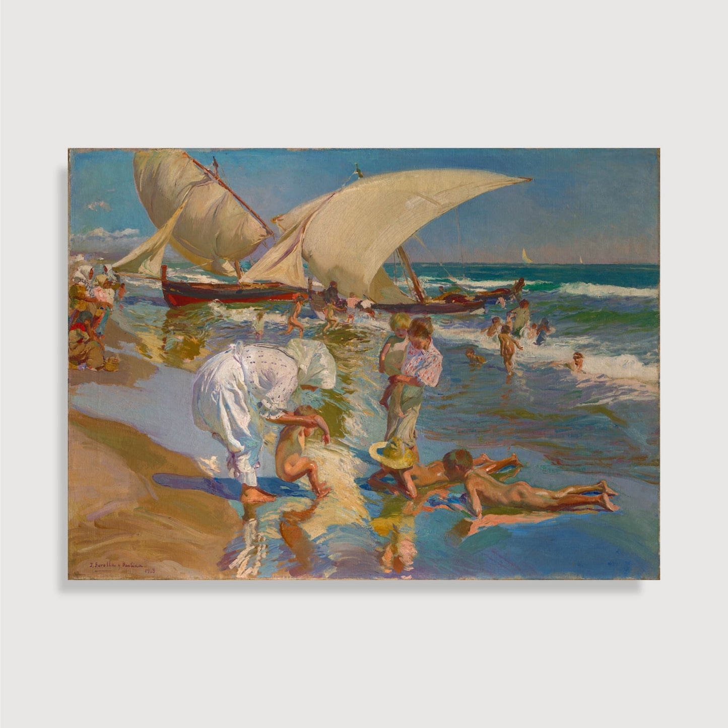 Joaquín Sorolla y Bastida - Plage de Valence à la lumière du matin