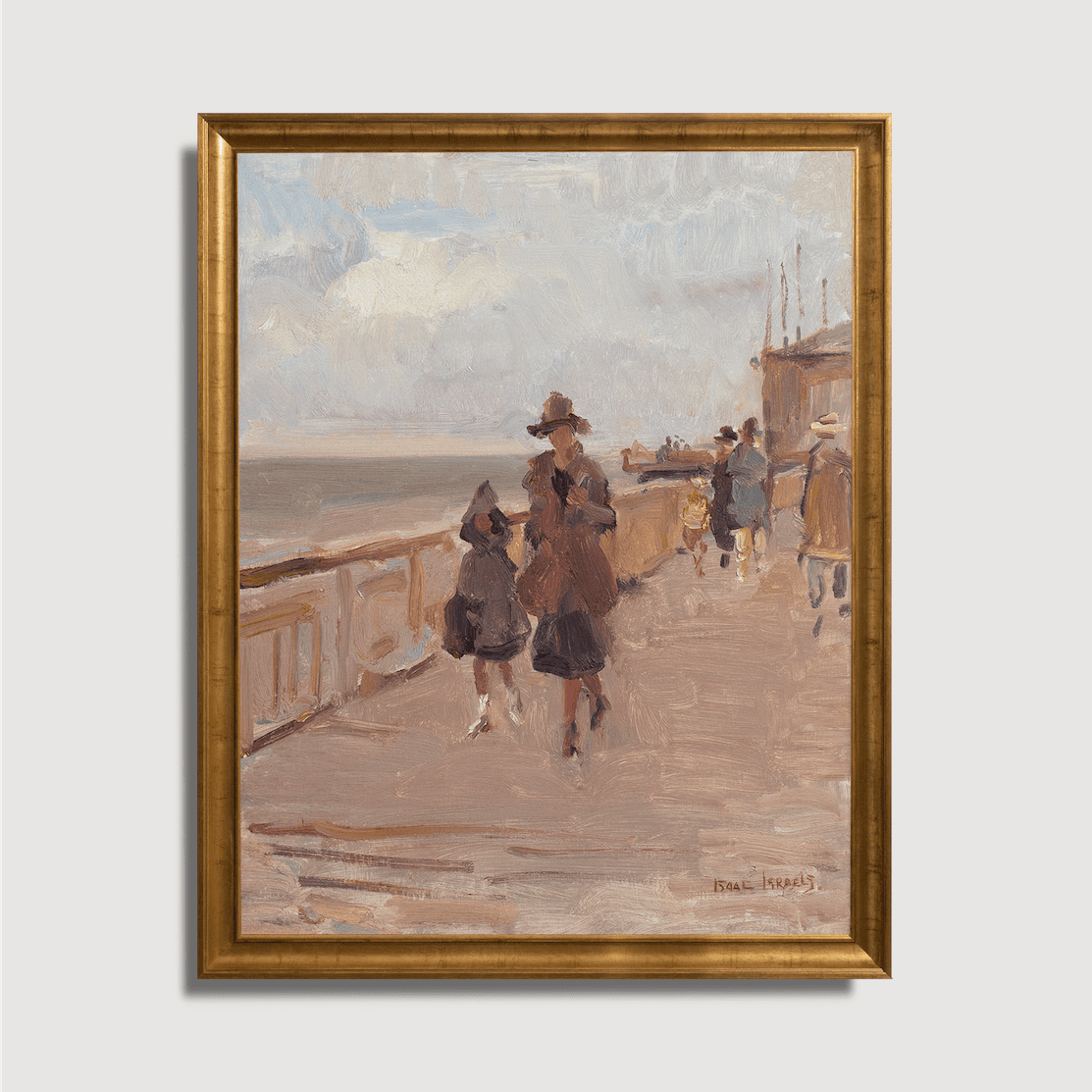 Isaac Israels - Cool Early Spring on Scheveningen Pier