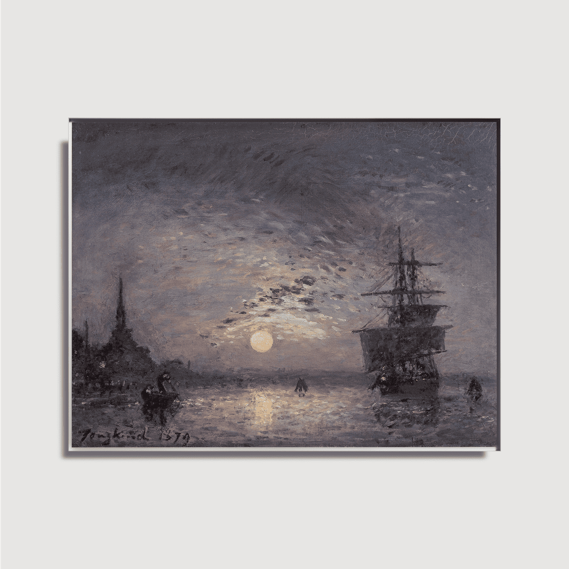 Johan Barthold Jongkind - Der Oude Haven mit Hoofdpoort in Rotterdam