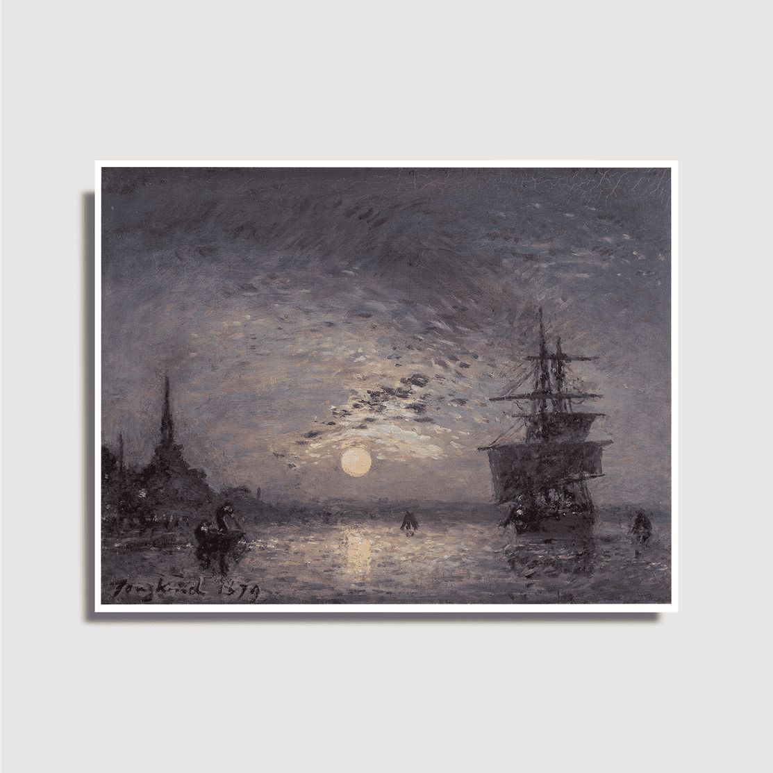 Johan Barthold Jongkind - Der Oude Haven mit Hoofdpoort in Rotterdam