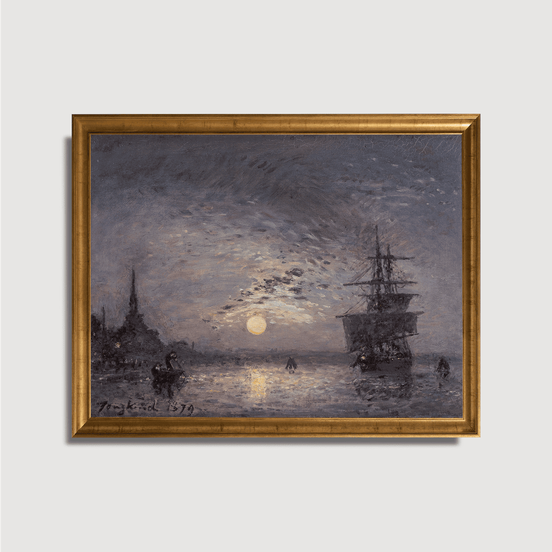 Johan Barthold Jongkind - Der Oude Haven mit Hoofdpoort in Rotterdam