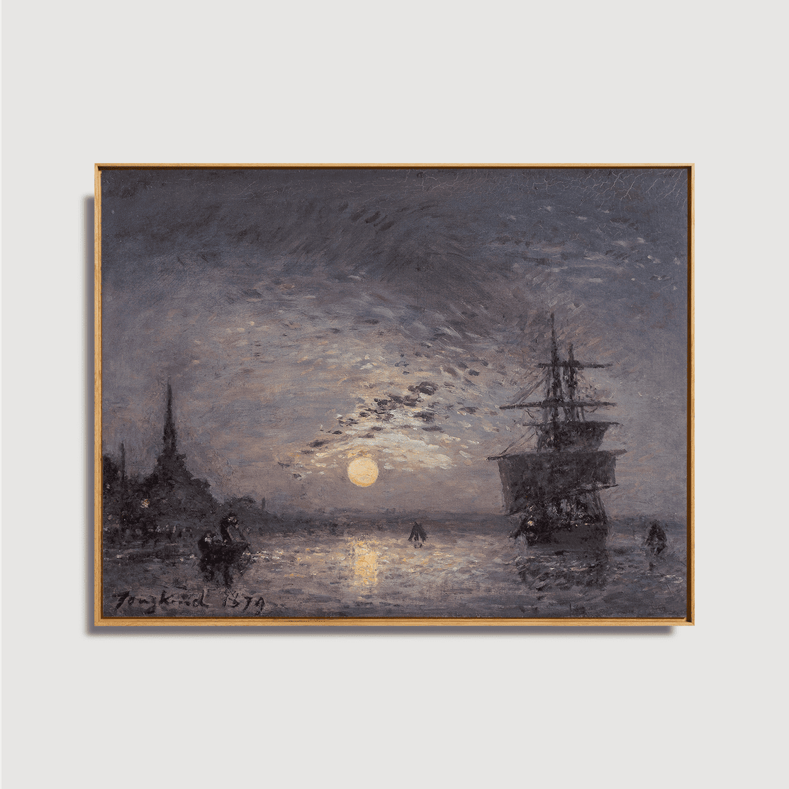 Johan Barthold Jongkind - The Oude Haven with Hoofdpoort in Rotterdam