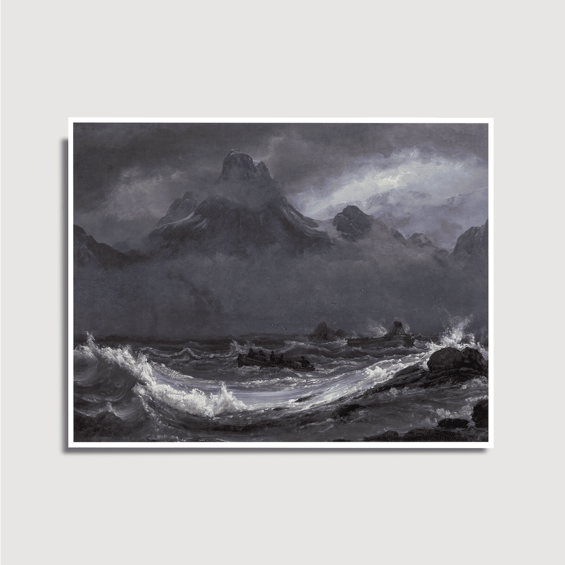 Johan Christian Clausen Dahl - Schiffbruch an der Küste von Finnmark