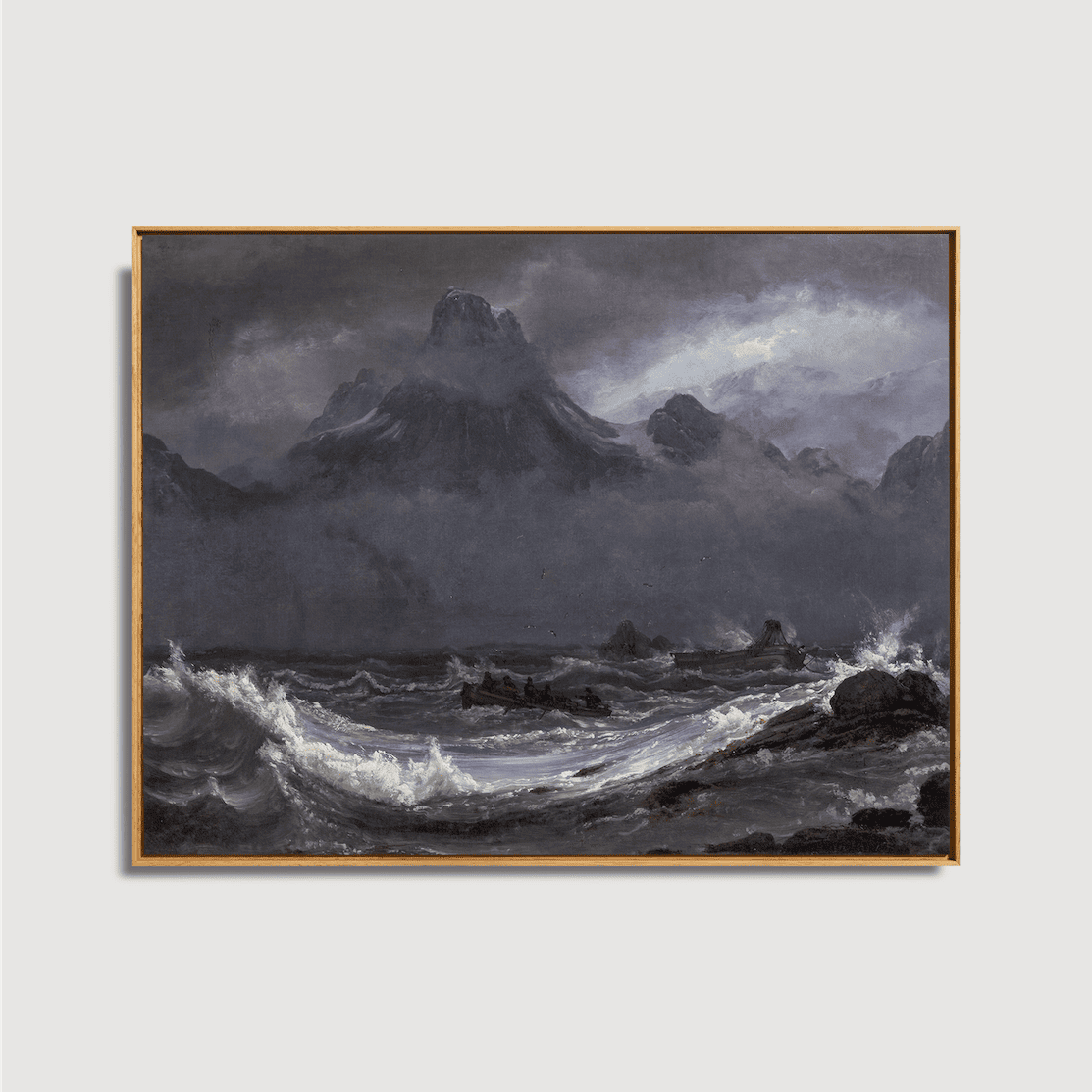 Johan Christian Clausen Dahl - Schiffbruch an der Küste von Finnmark