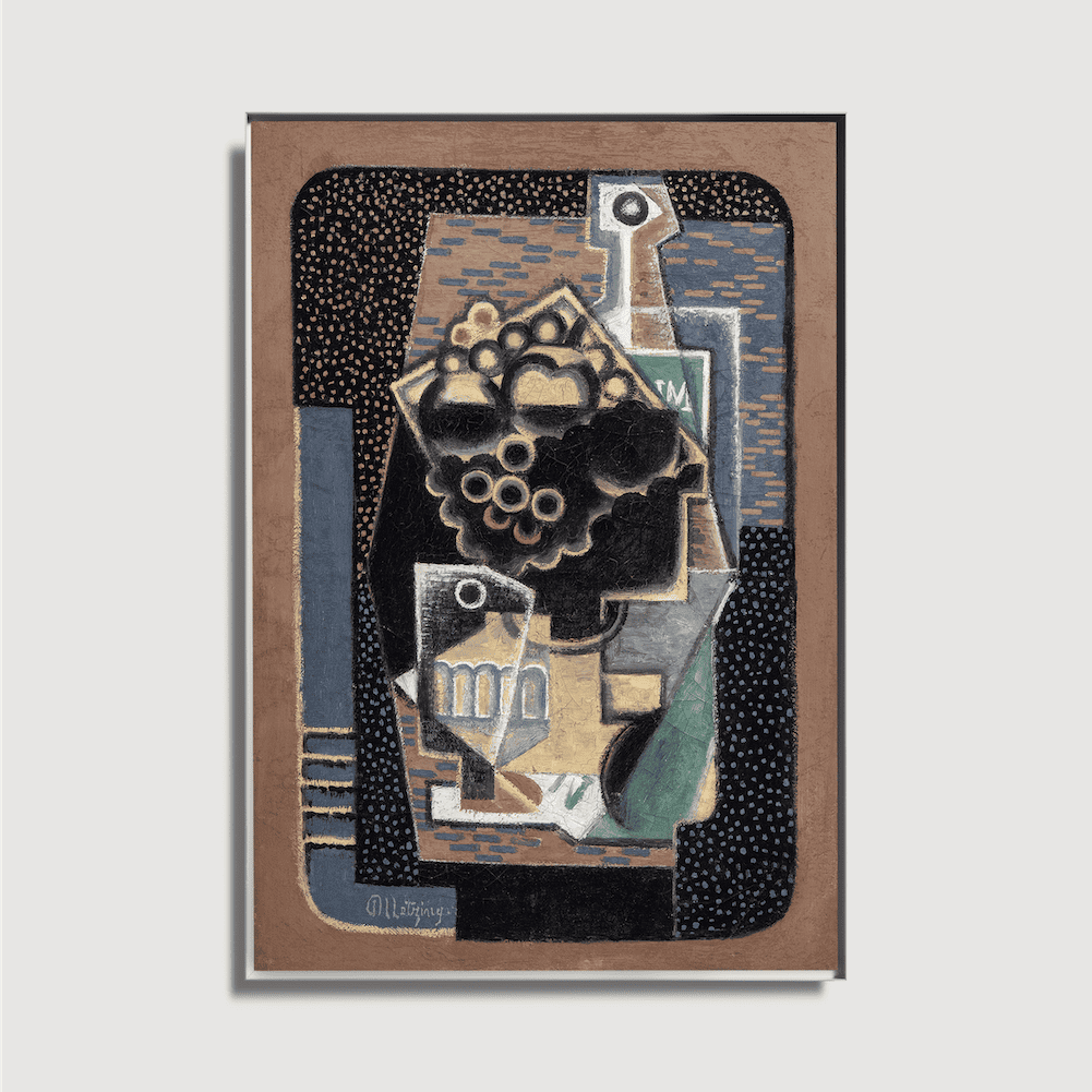 Jean Metzinger - Coupe de Fruits, Verre et Bouteille