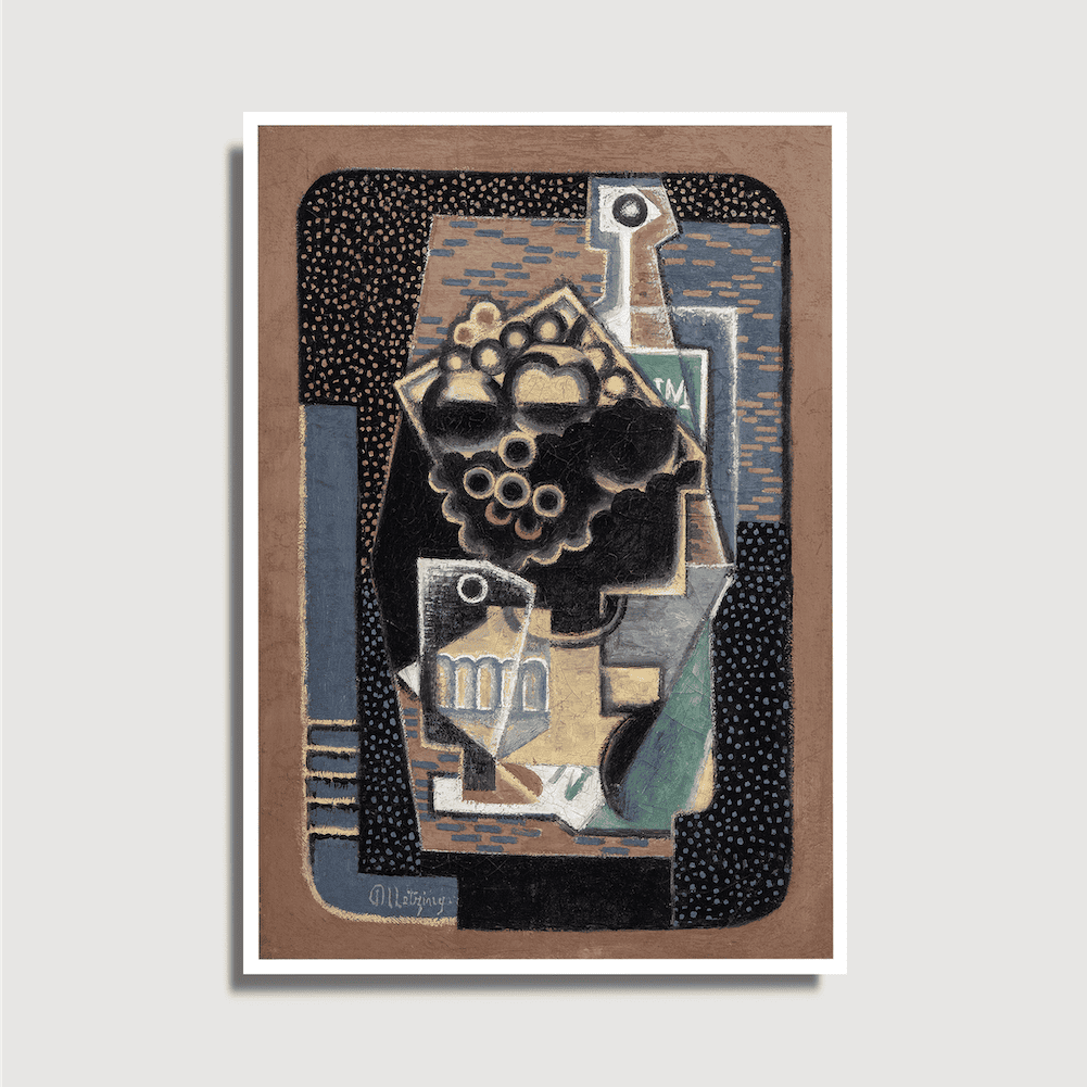 Jean Metzinger - Coupe de Fruits, Verre et Bouteille