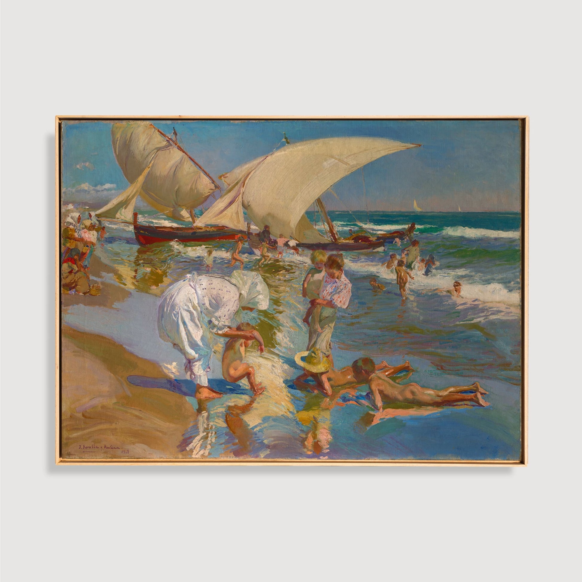 Joaquín Sorolla y Bastida - Beach of Valencia By Morning Light, 1908