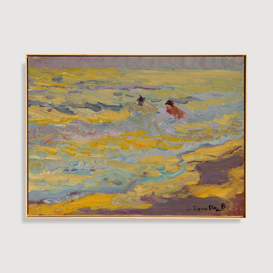 Joaquín Sorolla y Bastida - The Beach, Valencia (Two Bathers)