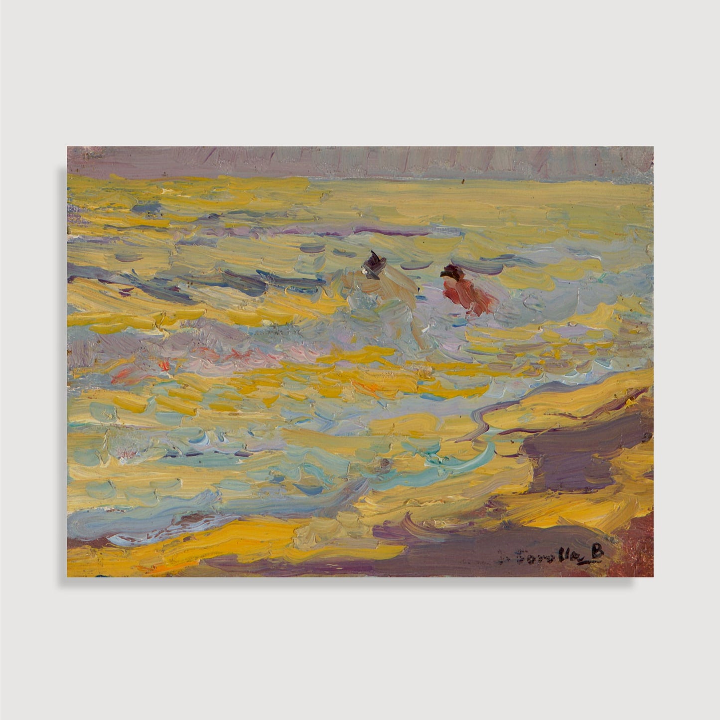 Joaquín Sorolla y Bastida - La plage, Valence (Deux baigneurs)
