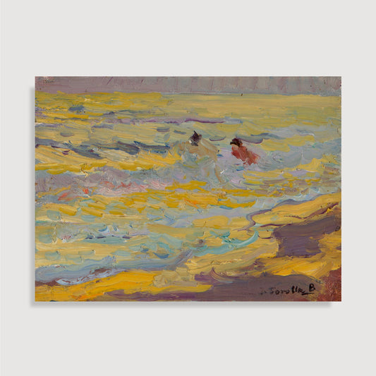 Joaquín Sorolla y Bastida - La plage, Valence (Deux baigneurs)
