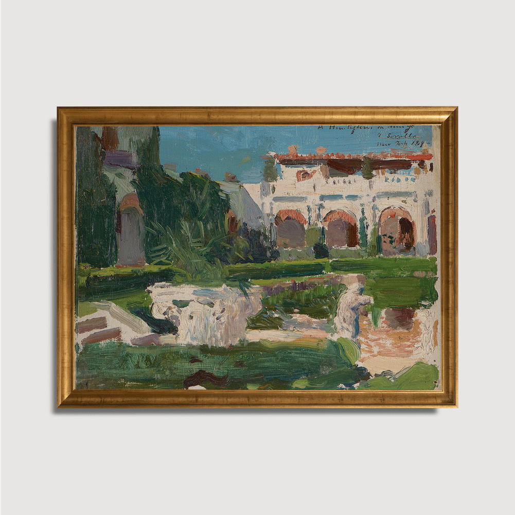 Joaquín Sorolla y Bastida - Skizze (Garten)