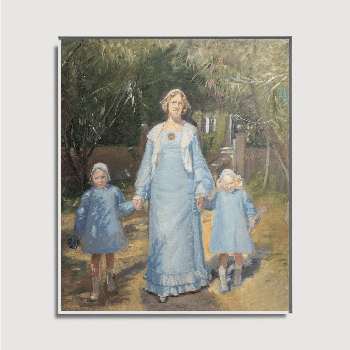 Michael Ancher - Marie Dinesen and Her Daughters