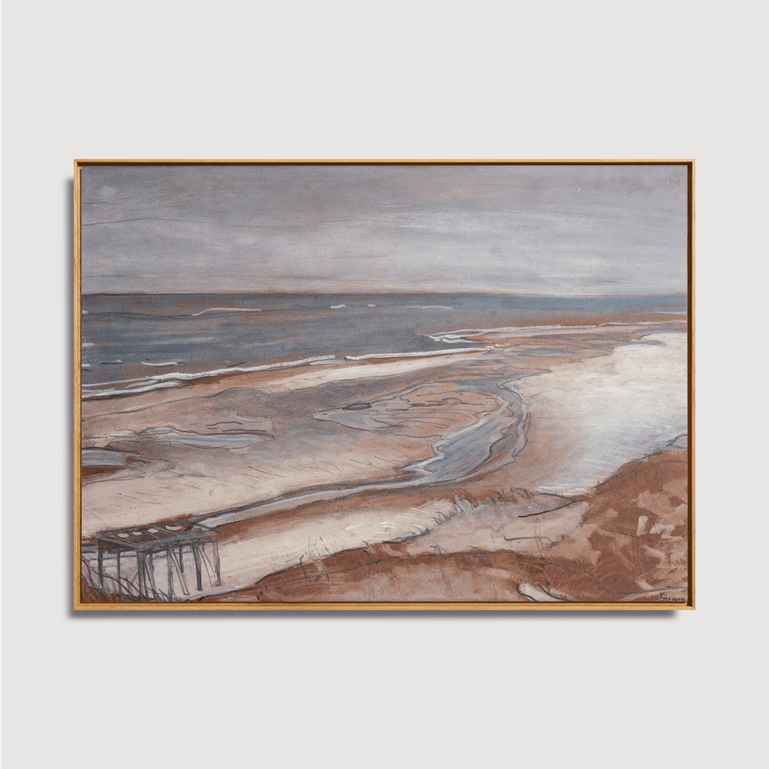 Max Beckmann - Beach Scenery at Incoming Tide