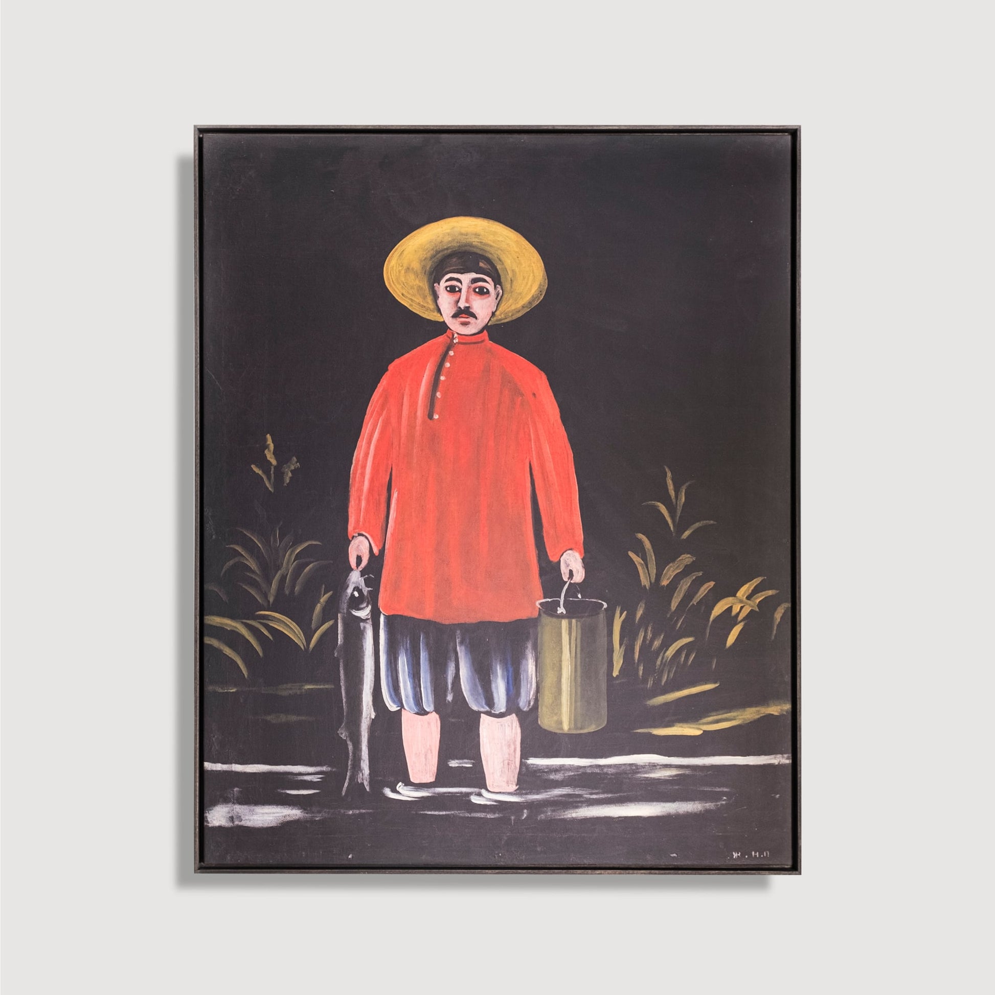 Niko Pirosmani - Fisherman in Red Shirt