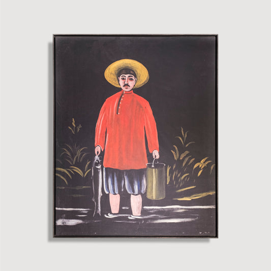 Niko Pirosmani - Fisherman in Red Shirt
