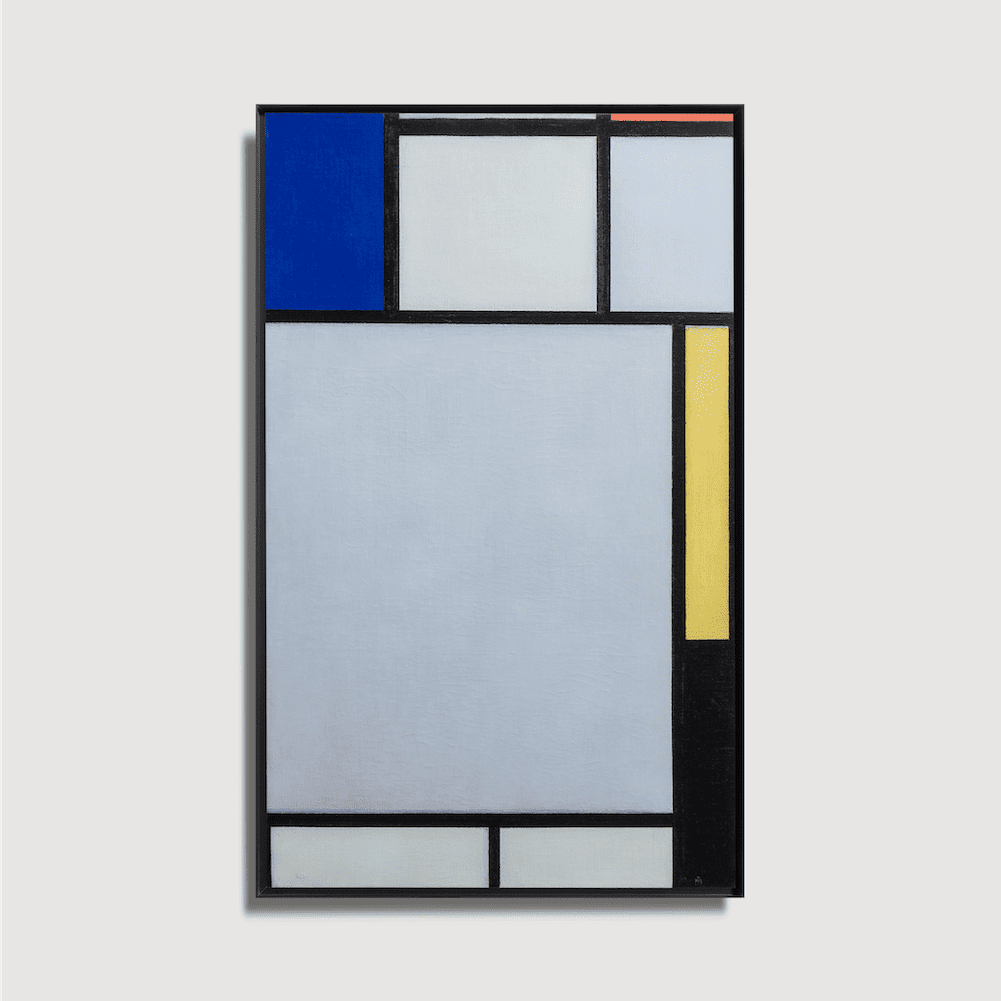 Piet Mondrian - Composition avec bleu, rouge, jaune et noir