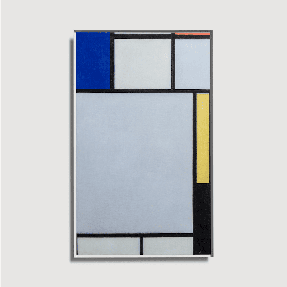Piet Mondrian - Composition avec bleu, rouge, jaune et noir