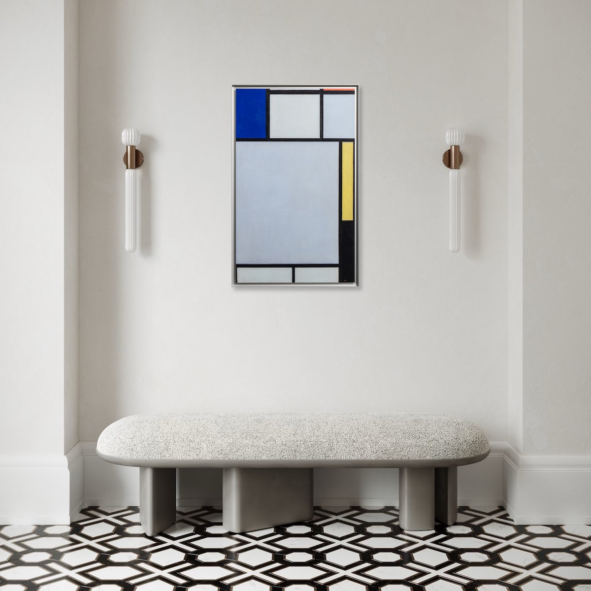 Piet Mondrian - Composition with Blue, Red, Yellow and Black