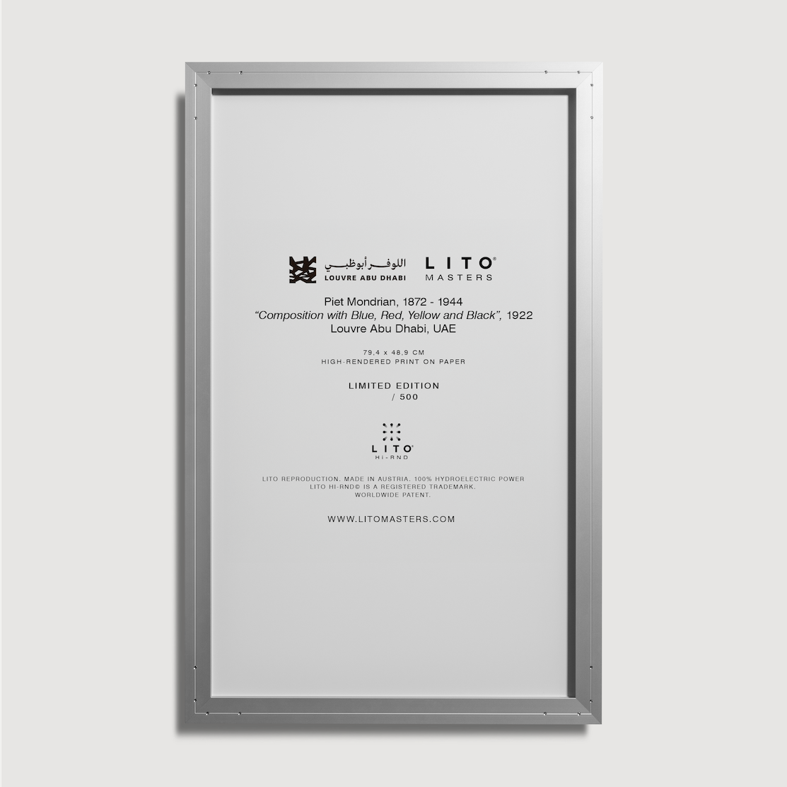 Piet Mondrian - Composition with Blue, Red, Yellow and Black