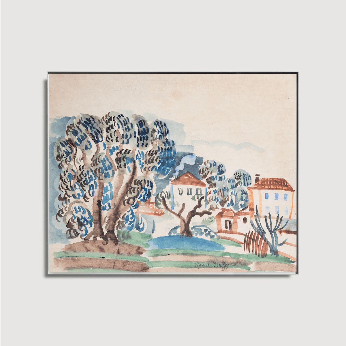 Raoul Dufy - Oliviers et Villas dans un paysage