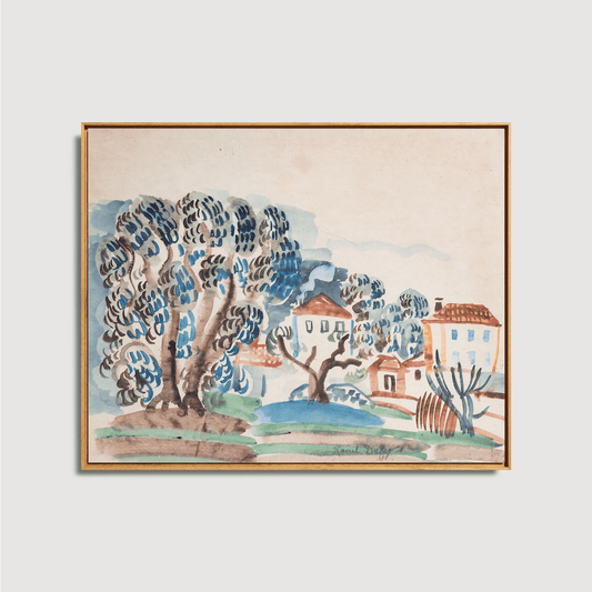 Raoul Dufy - Oliviers et Villas dans un paysage