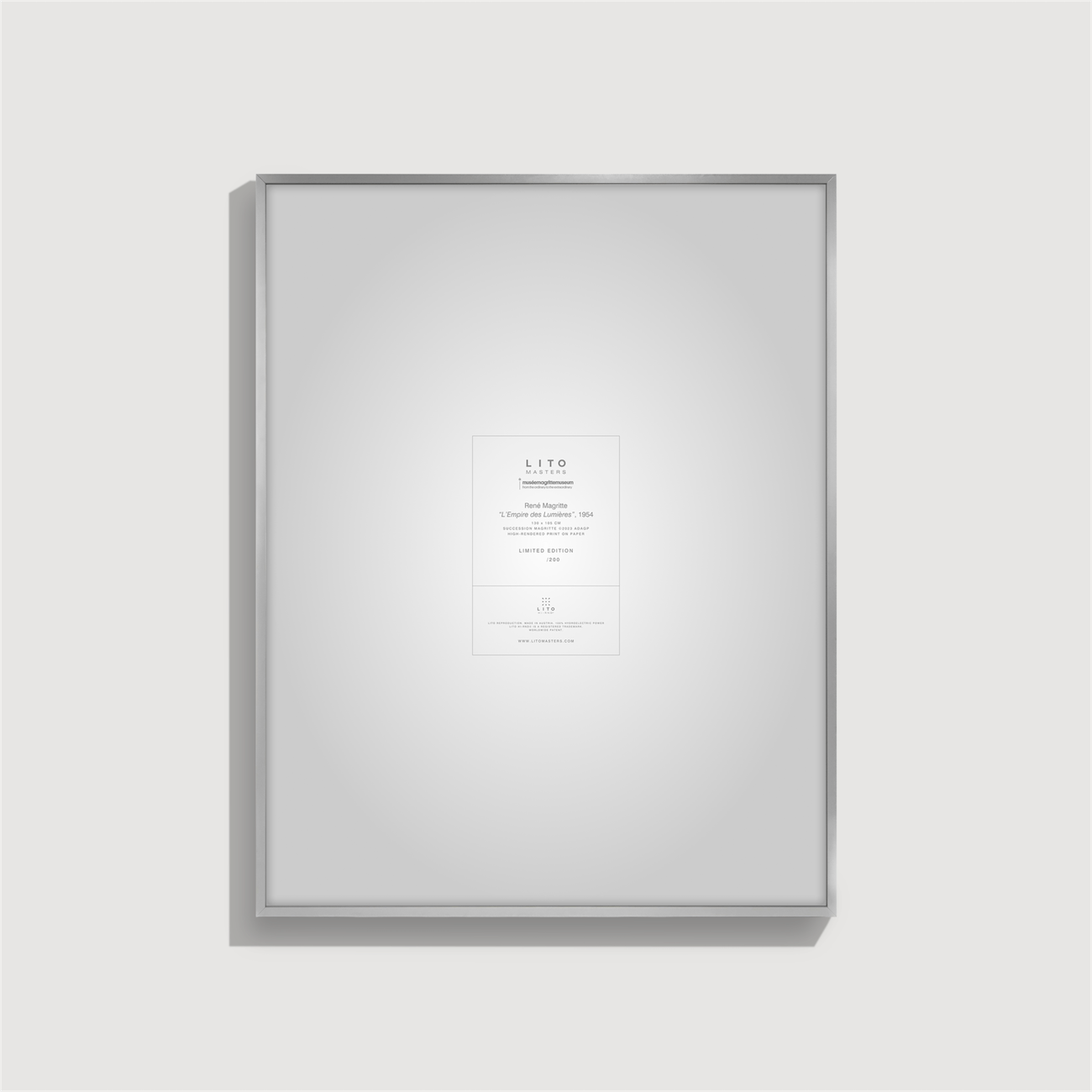 René Magritte - L'Empire des Lumières, 1954 - On Paper