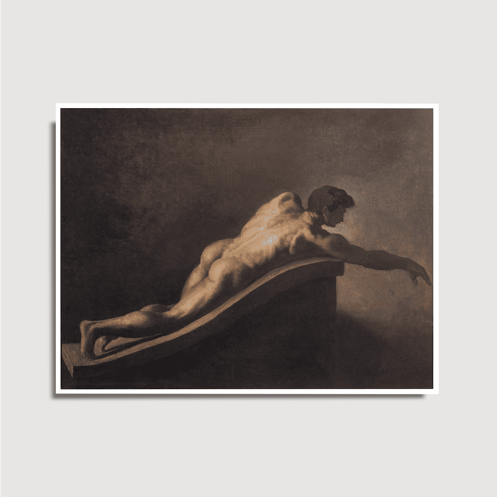 Théodore Géricault - Homme Allongé